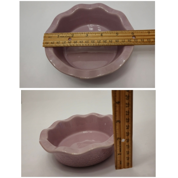 Set of 3 Temptations Cup Loaf Pan Bowl Christmas Trees Lavender Holiday - Picture 11 of 16